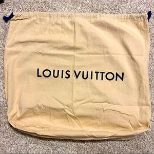 Authentic LARGE Louis Vuitton Spell Out Dust Bag with Drawstring 20 x 24